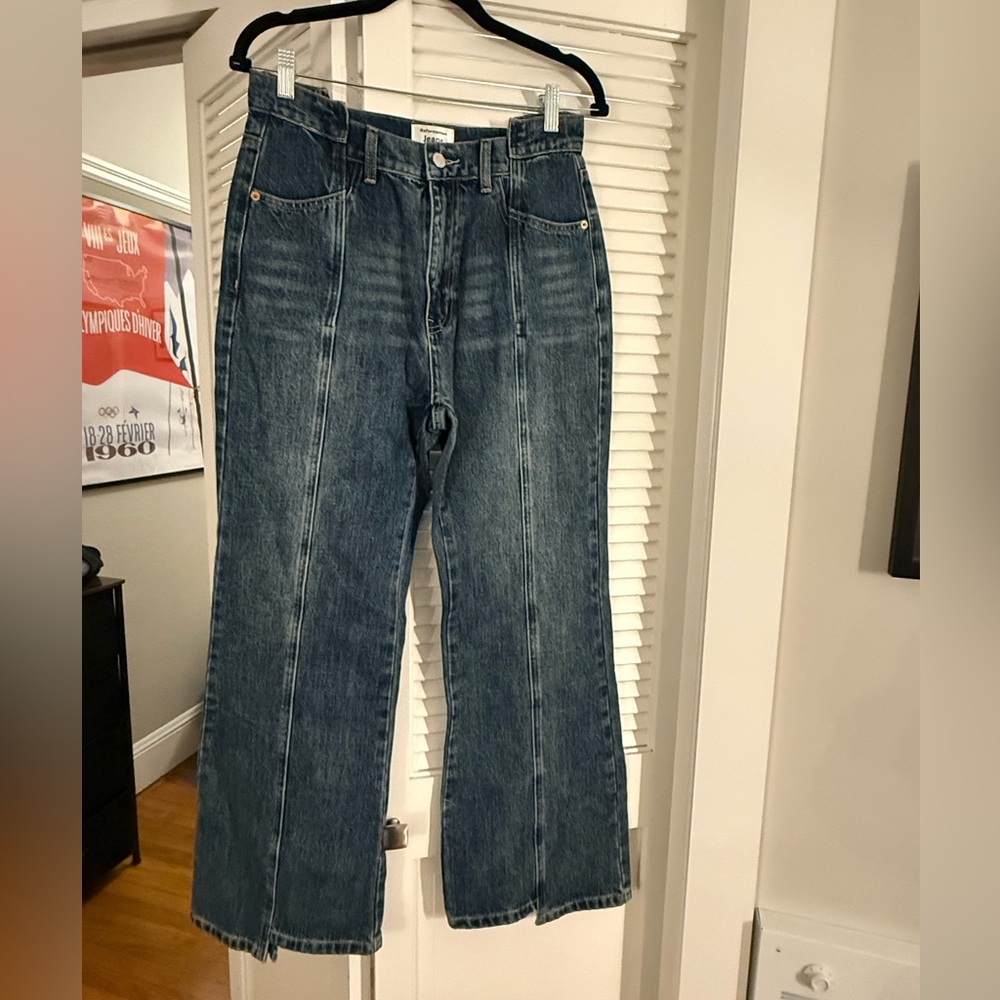 Reformation Blue Cary High Rise Slouchy Wide Leg Jeans | Size: 29